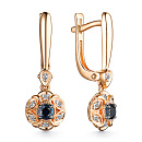 Серьги золотые 24430-102 | Серьги золотые 24430-102 купить по цене 102291 руб. в ювелирном магазине ⭐️ «Золотая Подкова»