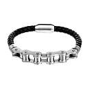 Браслет стальной AS-BR140-bk | Браслет стальной AS-BR140-bk купить по цене 3320 руб. в ювелирном магазине ⭐️ «Золотая Подкова»