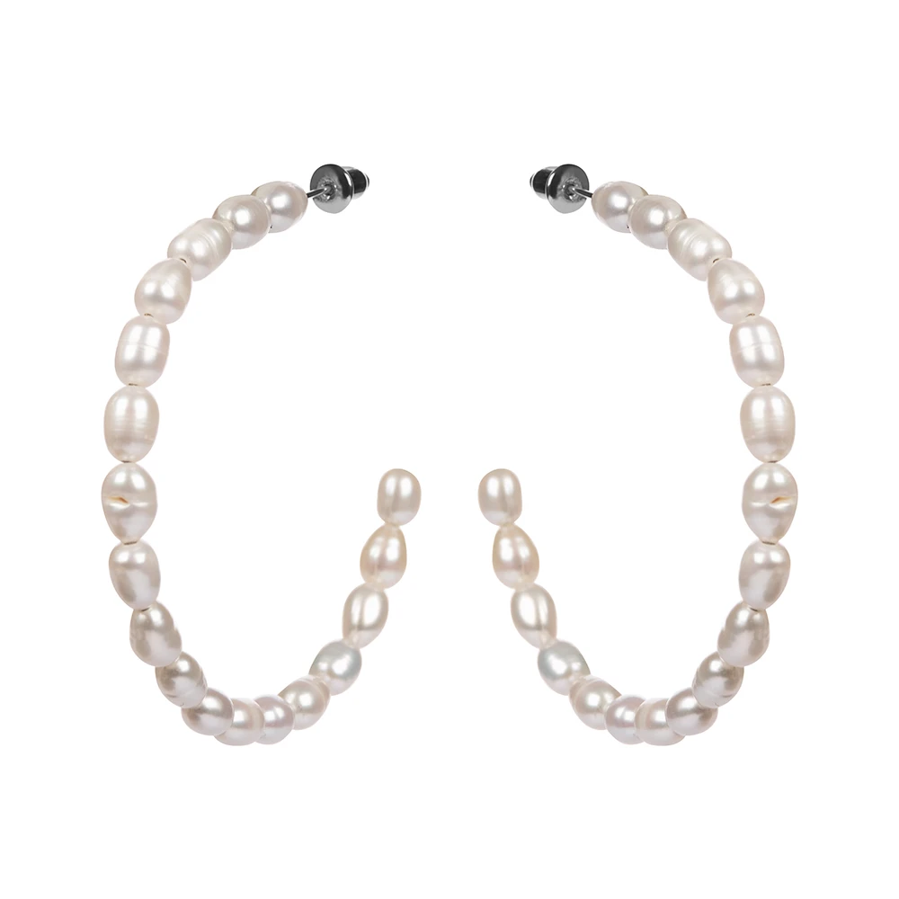 Серьги серебряные SV-RW002-Rd | Серьги с жемчугом купить по выгодной цене в ювелирном магазине ⭐️ «Золотая Подкова»