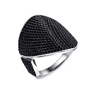 Кольцо серебряное MP-R00979-X-WB-X-X-B | Кольцо серебряное MP-R00979-X-WB-X-X-B купить по цене 11020 руб. в ювелирном магазине ⭐️ «Золотая Подкова»