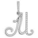 Подвеска серебряная 85952"М"с