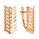 Серьги золотые 025302-1010 | Серьги золотые 025302-1010 купить по цене 44032 руб. в ювелирном магазине ⭐️ «Золотая Подкова»