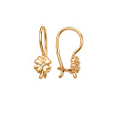 Серьги золотые 002275-1100 | Серьги золотые 002275-1100 купить по цене 22304 руб. в ювелирном магазине ⭐️ «Золотая Подкова»