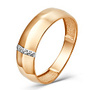 Кольцо золотое 014851-1102 | Кольцо золотое 014851-1102 купить по цене 44775 руб. в ювелирном магазине ⭐️ «Золотая Подкова»