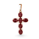 Подвеска золотая 80490470 Гранат | Подвеска золотая 80490470 Гранат купить по цене 27772 руб. в ювелирном магазине ⭐️ «Золотая Подкова»