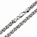 Цепь серебряная 3204R080L55 | Цепь серебряная 3204R080L55 купить по цене 37446 руб. в ювелирном магазине ⭐️ «Золотая Подкова»