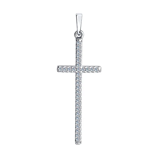 Подвеска серебряная 94032446 | Ювелирные изделия От «соколов» купить по выгодной цене в ювелирном магазине ⭐️ «Золотая Подкова»