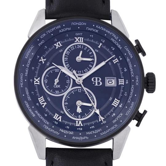 Часы "Русское Время" 75175752кк кварцевые, муж. | Ювелирные изделия Мужские купить по выгодной цене в ювелирном магазине ⭐️ «Золотая Подкова»