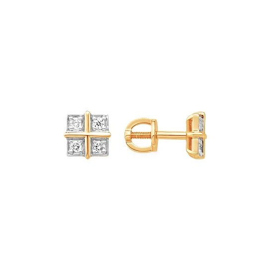Серьги из золота с бриллиантами
