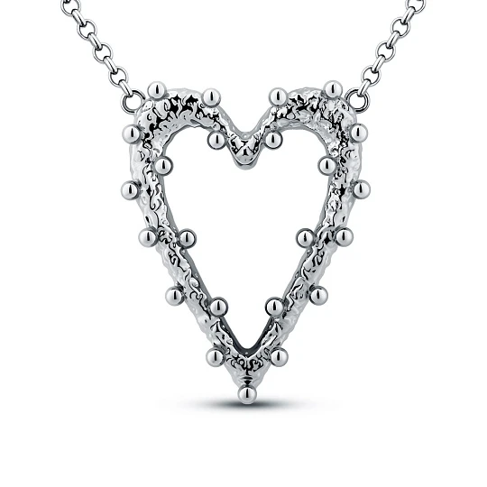 Колье серебряное 01202-50-090101-00 | Серебряные колье купить по выгодной цене в ювелирном магазине ⭐️ «Золотая Подкова»