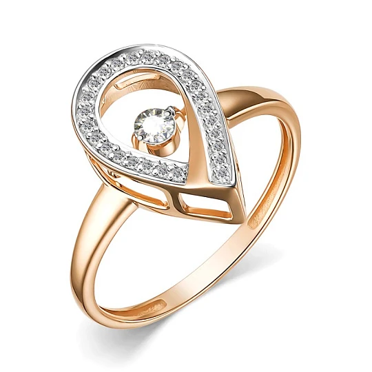 Кольцо золотое 15863-100 | Золотые кольца купить по выгодной цене в ювелирном магазине ⭐️ «Золотая Подкова»