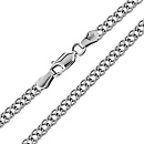 Цепь серебряная 0439R060L60 | Цепь серебряная 0439R060L60 купить по цене 4204 руб. в ювелирном магазине ⭐️ «Золотая Подкова»