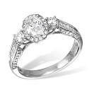 Кольцо золотое MR 5694 WG | Кольцо золотое MR 5694 WG купить по цене 392857 руб. в ювелирном магазине ⭐️ «Золотая Подкова»