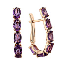 Серьги золотые 20351354 Аметист | Серьги золотые 20351354 Аметист купить по цене 80779 руб. в ювелирном магазине ⭐️ «Золотая Подкова»