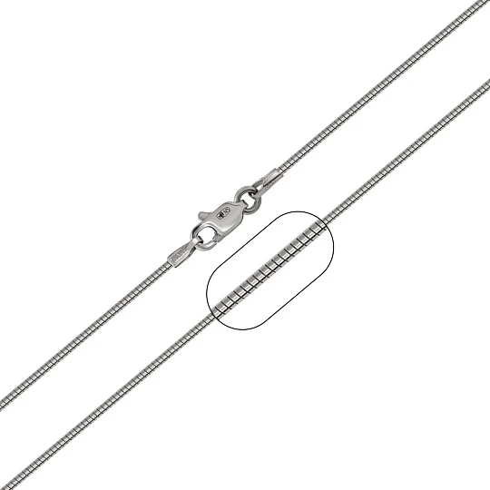 Цепь серебряная OMTDT100-Rd | Серебряные цепи купить по выгодной цене в ювелирном магазине ⭐️ «Золотая Подкова»