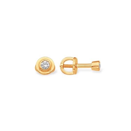 Серьги из золота с бриллиантами