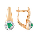 Серьги золотые 803-02321-10-11-01-00 | Серьги золотые 803-02321-10-11-01-00 купить по цене 191037 руб. в ювелирном магазине ⭐️ «Золотая Подкова»