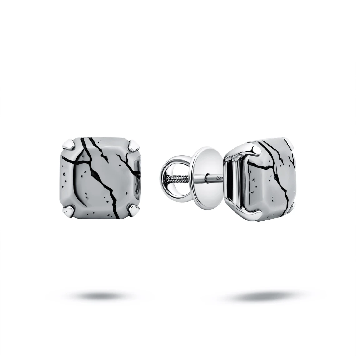 Серьги серебряные 00941-20-090101-00 | Женские серебряные серьги купить по выгодной цене в ювелирном магазине ⭐️ «Золотая Подкова»