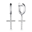 Серьги золотые 24441-200 | Серьги золотые 24441-200 купить по цене 92002 руб. в ювелирном магазине ⭐️ «Золотая Подкова»