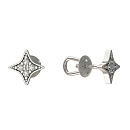 Серьги серебряные 1034642-01110 | Серьги серебряные 1034642-01110 купить по цене 1965 руб. в ювелирном магазине ⭐️ «Золотая Подкова»