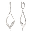 Серьги серебряные 1047902-01110 | Серьги серебряные 1047902-01110 купить по цене 4826 руб. в ювелирном магазине ⭐️ «Золотая Подкова»