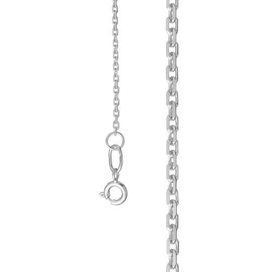 Цепь серебряная Ц1ЯК17РО018050 | Ювелирные изделия от бренда Каратов 💍 купить по доступной цене в ювелирной сети «Золотая Подкова»