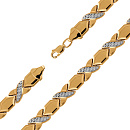 Браслет золотой А 023007 | Браслет золотой А 023007 купить по цене 124121 руб. в ювелирном магазине ⭐️ «Золотая Подкова»