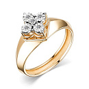 Кольцо золотое 15748-100 | Кольцо золотое 15748-100 купить по цене 87686 руб. в ювелирном магазине ⭐️ «Золотая Подкова»