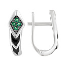 Серьги серебряные 1056442-85110 | Серьги серебряные 1056442-85110 купить по цене 3352 руб. в ювелирном магазине ⭐️ «Золотая Подкова»