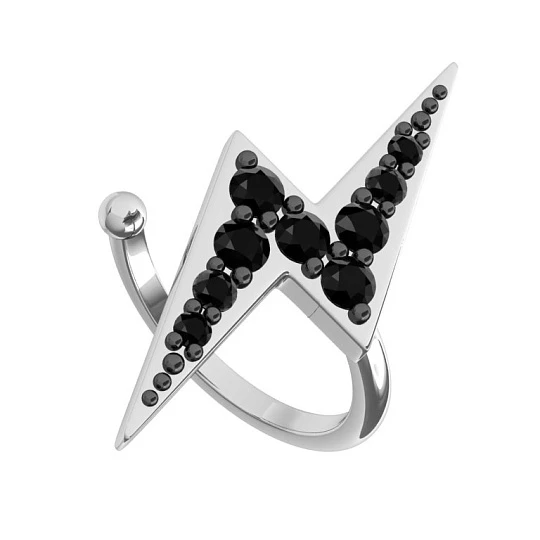 Серьги серебряные 0201628-00205 | Каффы серьги купить по выгодной цене в ювелирном магазине ⭐️ «Золотая Подкова»