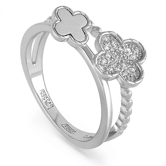 Кольцо золотое 11-1902-1000 | Кольца с бриллиантами купить по выгодной цене в ювелирном магазине ⭐️ «Золотая Подкова»