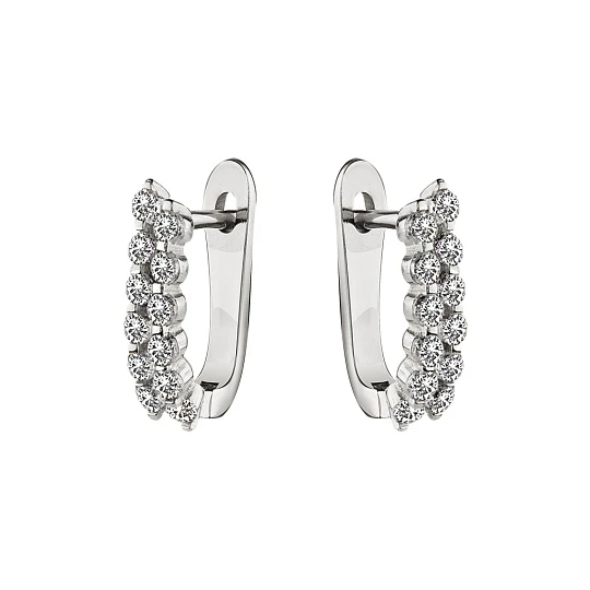 Серьги серебряные CAS5439E | Ювелирные изделия в сети Золотая Подкова