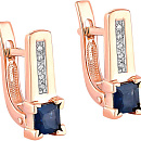 Серьги золотые 12-01083-1100 | Серьги золотые 12-01083-1100 купить по цене 82800 руб. в ювелирном магазине ⭐️ «Золотая Подкова»