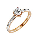 Кольцо золотое 821388 | Кольцо золотое 821388 купить по цене 55575 руб. в ювелирном магазине ⭐️ «Золотая Подкова»