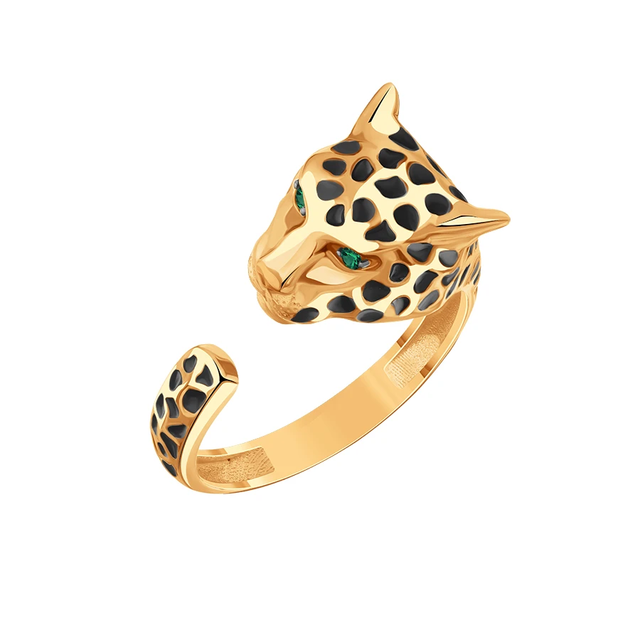 Кольцо золотое Т15101Б222 | Кольца с изумрудами купить по выгодной цене в ювелирном магазине ⭐️ «Золотая Подкова»