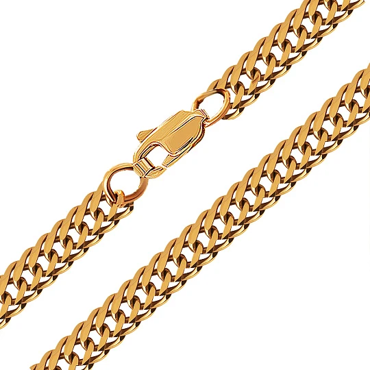 Цепь золотая НЦ 15-076 | Цепи от «красцветмет» купить по выгодной цене в ювелирном магазине ⭐️ «Золотая Подкова»