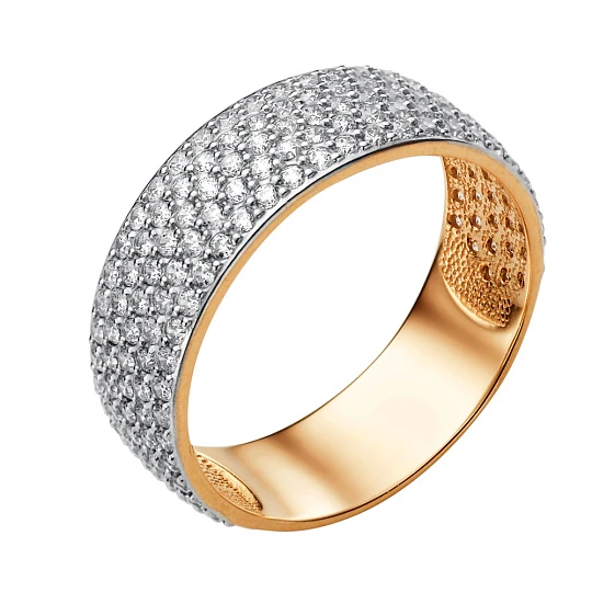 Кольцо золотое 001161-1102 | Кольца дорожка купить по выгодной цене в ювелирном магазине ⭐️ «Золотая Подкова»