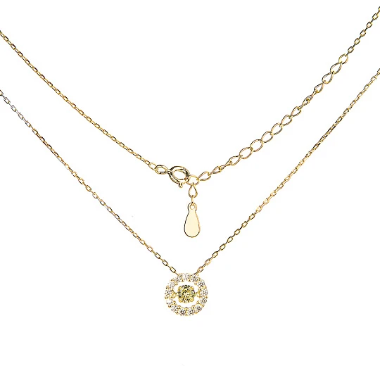 Колье серебряное E13RC0159N-Y-ye поз. | Колье купить по доступной цене в ювелирном магазине ⭐️ «Золотая Подкова»