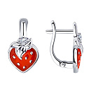 Серьги серебряные 94023703 | Серьги серебряные 94023703 купить по цене 1350 руб. в ювелирном магазине ⭐️ «Золотая Подкова»