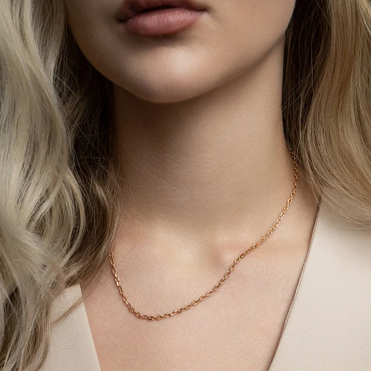 Цепь золотая НЦ 12-206ПГ | Цепи от «красцветмет» купить по выгодной цене в ювелирном магазине ⭐️ «Золотая Подкова»