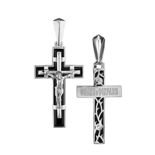 Подвеска серебряная 810-00339-01-00-12-00 | Ювелирные изделия Серебряные кресты православные и мусульманские подвесы купить по выгодной цене в ювелирном магазине ⭐️ «Золотая Подкова»