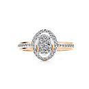 Кольцо золотое 15664-100 | Кольцо золотое 15664-100 купить по цене 104006 руб. в ювелирном магазине ⭐️ «Золотая Подкова»