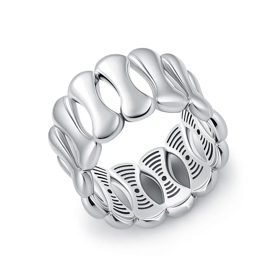 Кольцо серебряное 01011-10-090101-00 | Кольца с фианитом купить по выгодной цене в ювелирном магазине ⭐️ «Золотая Подкова»