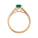 Кольцо золотое 920484Изумруд гт. | Кольцо золотое 920484Изумруд гт. купить по цене 188385 руб. в ювелирном магазине ⭐️ «Золотая Подкова»