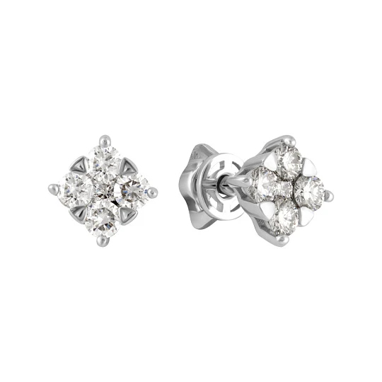 Серьги золотые 26289-200 | Ювелирные изделия от бренда Алькор 💍 купить по доступной цене в ювелирной сети «Золотая Подкова»