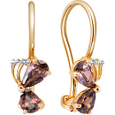 Серьги золотые С132-2066М2 | Серьги золотые С132-2066М2 купить по цене 21622 руб. в ювелирном магазине ⭐️ «Золотая Подкова»