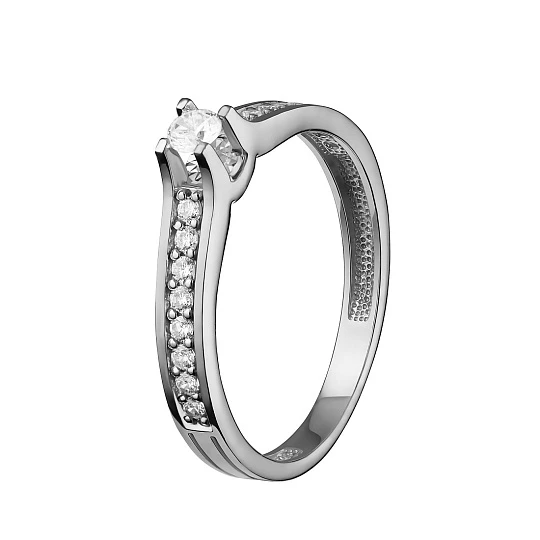 Кольцо золотое 802-02342-21-11-00-10 | Ювелирные изделия в сети Золотая Подкова