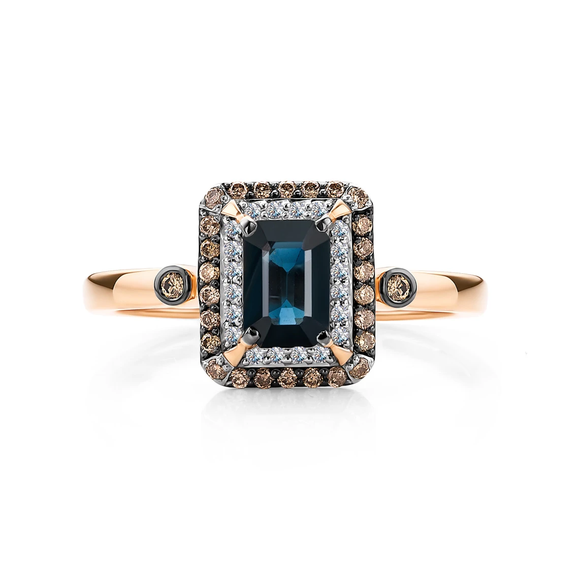 Кольцо золотое 15485-170 | Кольца с сапфиром купить по выгодной цене в ювелирном магазине ⭐️ «Золотая Подкова»