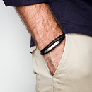 Браслет стальной AS-BR042-bk | Браслет стальной AS-BR042-bk купить по цене 2510 руб. в ювелирном магазине ⭐️ «Золотая Подкова»