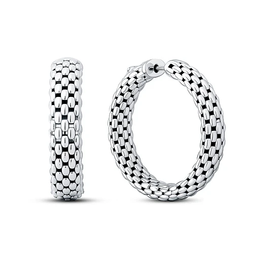 Серьги серебряные 00454-20-090101-00 | Конго серьги купить по выгодной цене в ювелирном магазине ⭐️ «Золотая Подкова»